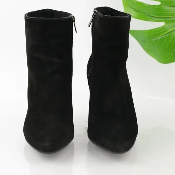 La Canadienne Womens Ellenor Boots Size 10 Waterproof Black Suede Heel Booties - Picture 2 of 13